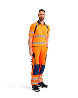 Blåkläder 3595 Warnschutz UV Poloshirt – orange/marine