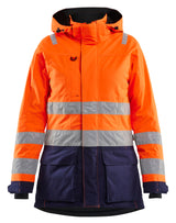 Blåkläder Damen 4472 Warnschutz Winterparka – orange/marine