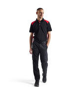 Blåkläder 1448 Industrie Stretch Bundhose – schwarz/rot