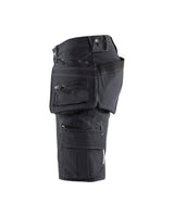 Blåkläder 1988 X1900 Stretch Handwerker-Shorts – dunkelgrau/schwarz