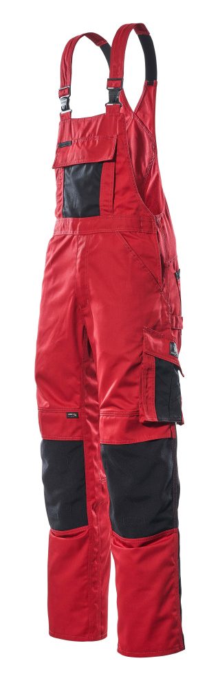 Mascot Augsburg Unique Latzhose – rot/schwarz