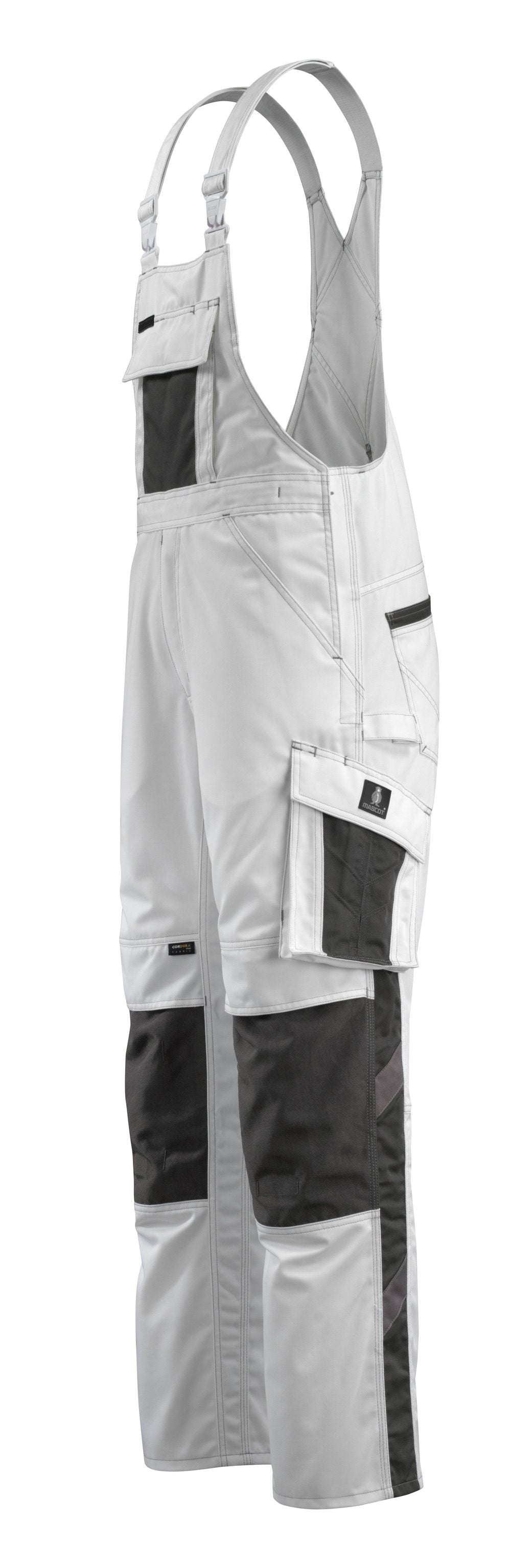 Mascot Augsburg Unique Latzhose – weiß/dunkelanthrazit