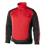 Mascot Fulda Unique Arbeitsjacke – rot/schwarz