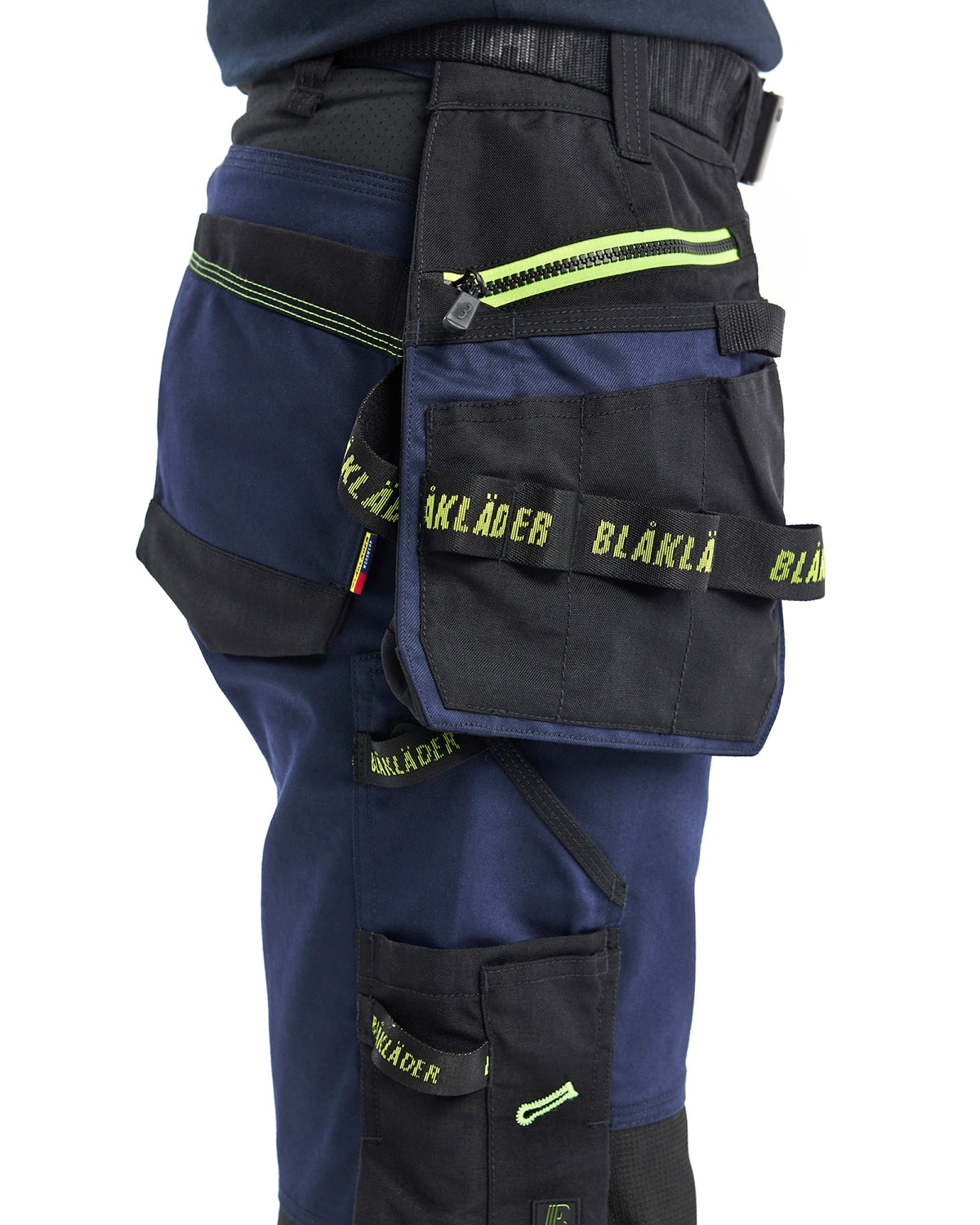 Blåkläder Damen Stretch 7170 Arbeitshose – dunkelmarine/gelb