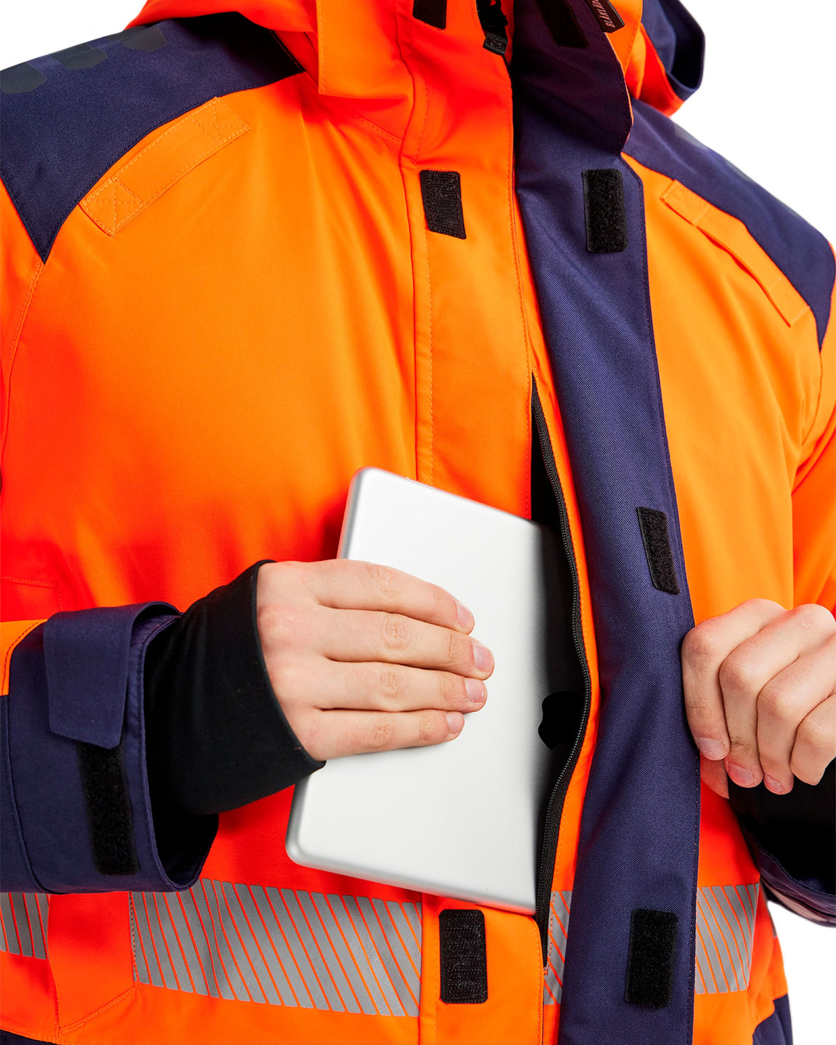 Blåkläder 4457 Warnschutz Winterparka Kl. 3 – orange/marine