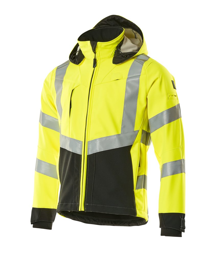 Mascot Blackpool zweifarbig WarnSoftshelljacke – gelb/schwarz