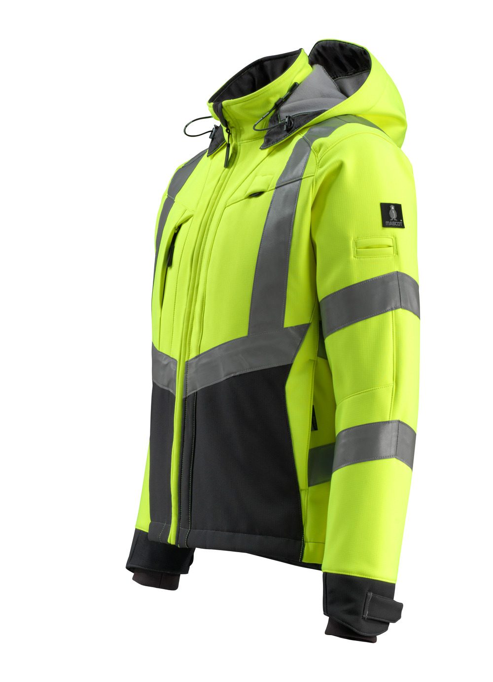Mascot Blackpool zweifarbig WarnSoftshelljacke – gelb/schwarz