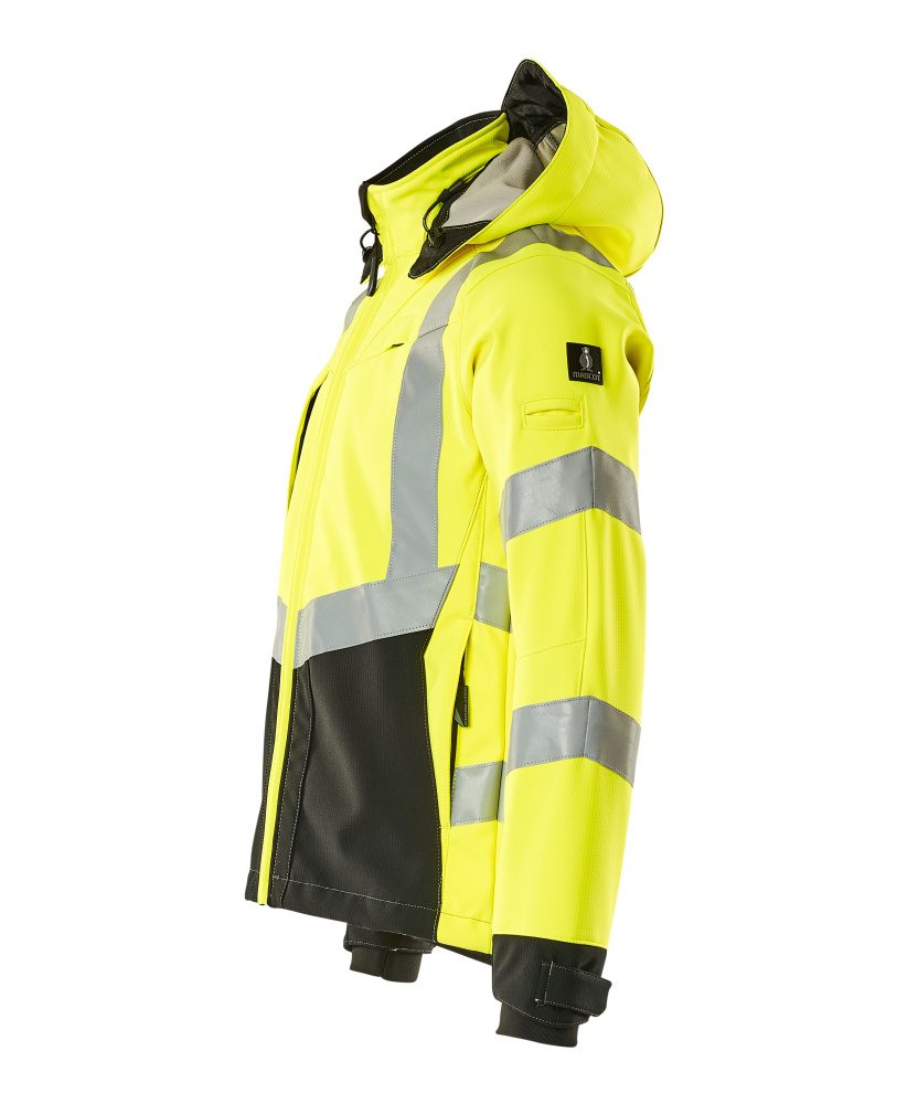 Mascot Blackpool zweifarbig WarnSoftshelljacke – gelb/schwarz