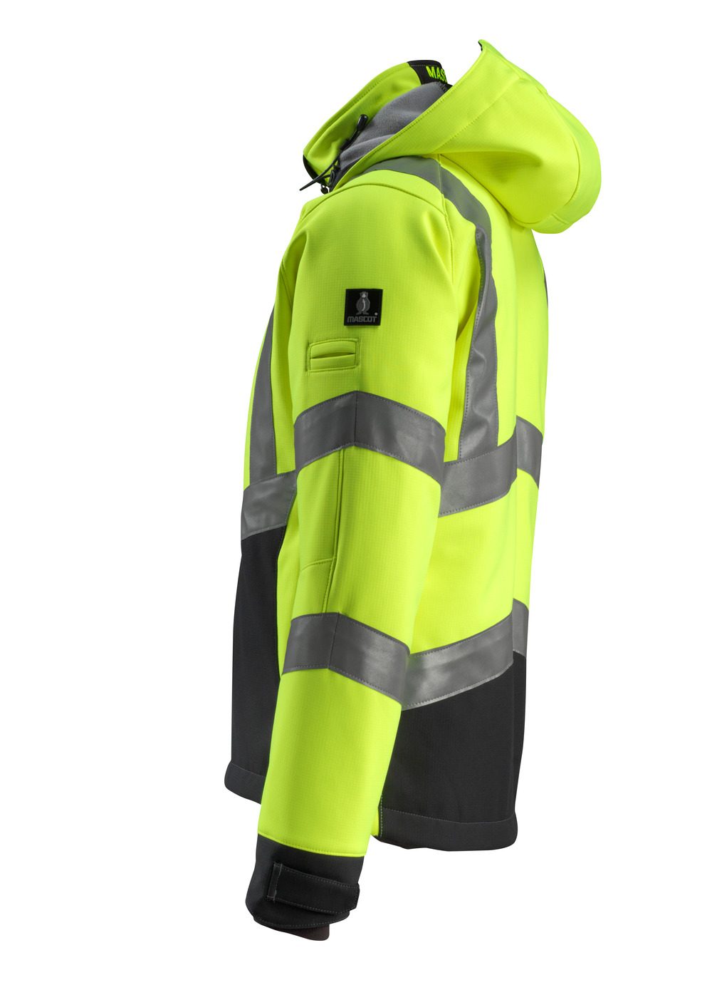 Mascot Blackpool zweifarbig WarnSoftshelljacke – gelb/schwarz