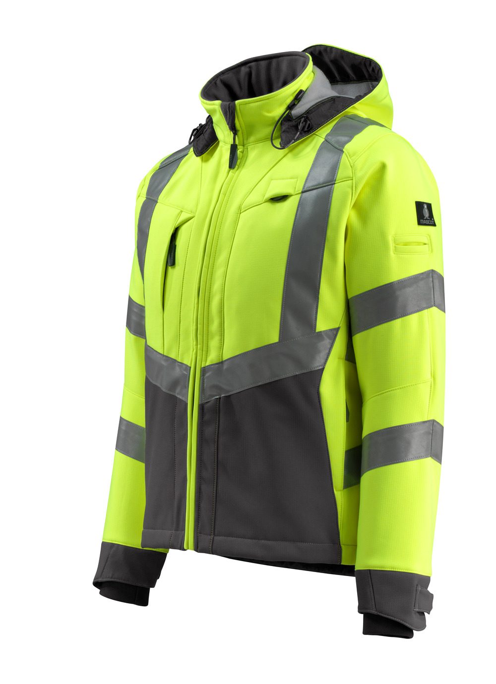 Mascot Blackpool zweifarbig WarnSoftshelljacke – gelb/schwarz