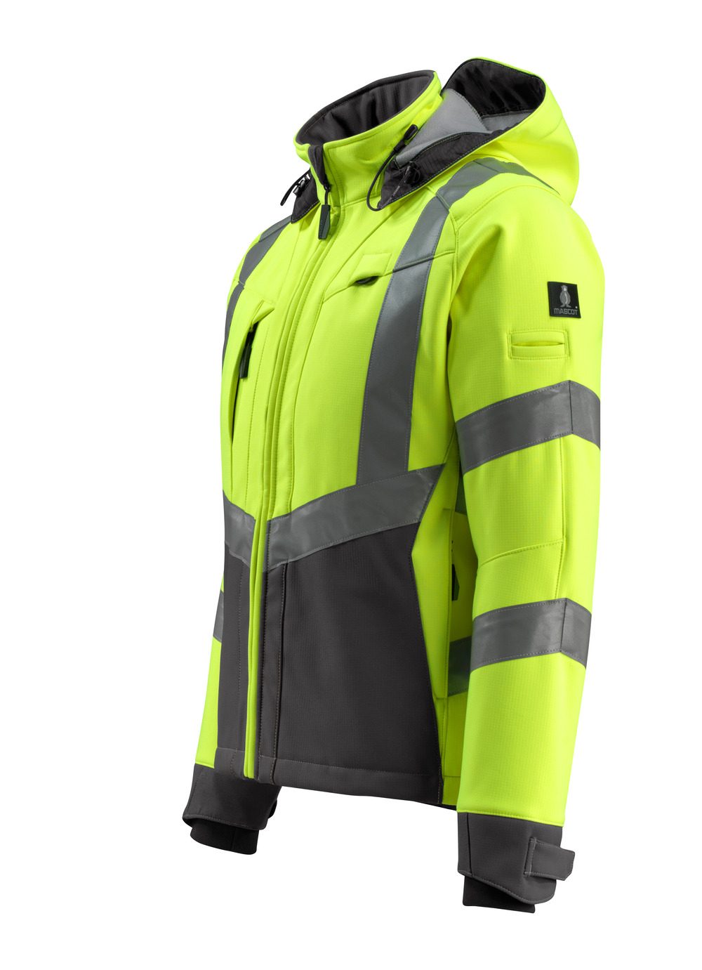 Mascot Blackpool zweifarbig WarnSoftshelljacke – gelb/schwarz