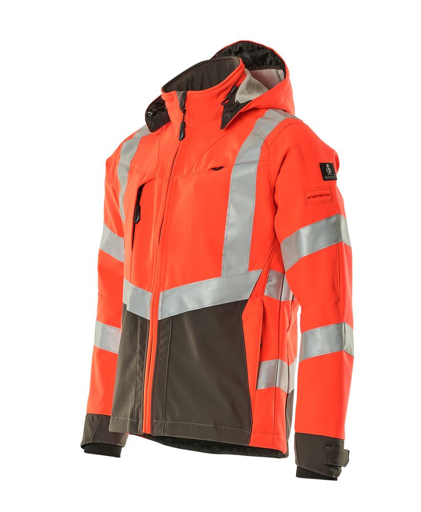 Mascot Blackpool zweifarbig WarnSoftshelljacke – rot/anthrazit