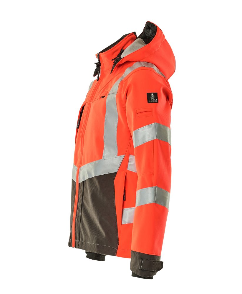 Mascot Blackpool zweifarbig WarnSoftshelljacke – rot/anthrazit