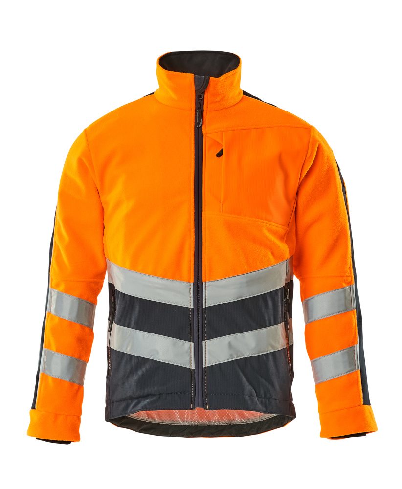 Mascot Sheffield Warnschutz Fleecejacke – orange/schwarzblau
