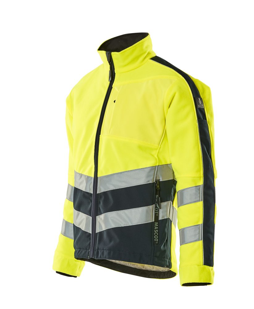 Mascot Sheffield Warnschutz Fleecejacke – gelb/schwarzblau