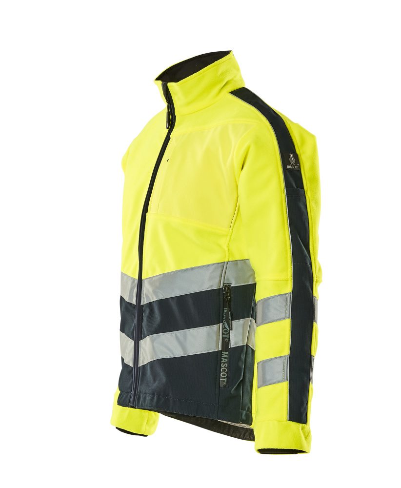 Mascot Sheffield Warnschutz Fleecejacke – gelb/schwarzblau