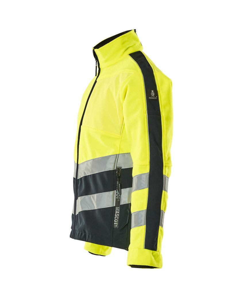 Mascot Sheffield Warnschutz Fleecejacke – gelb/schwarzblau