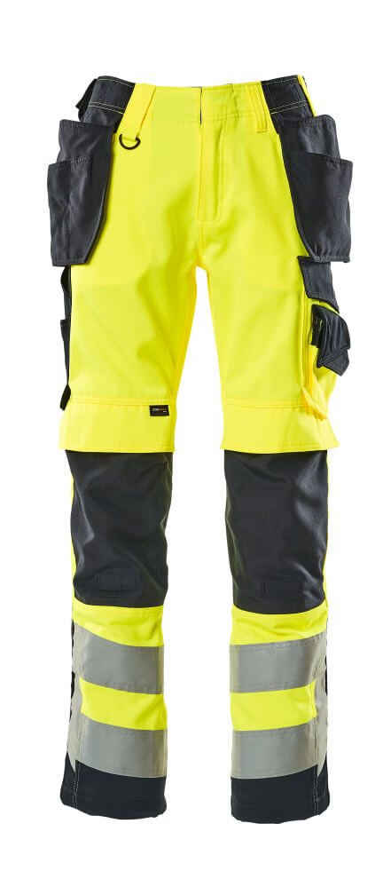 Mascot Wigan Safe Supreme Warnschutz Hose – gelb/schwarzblau