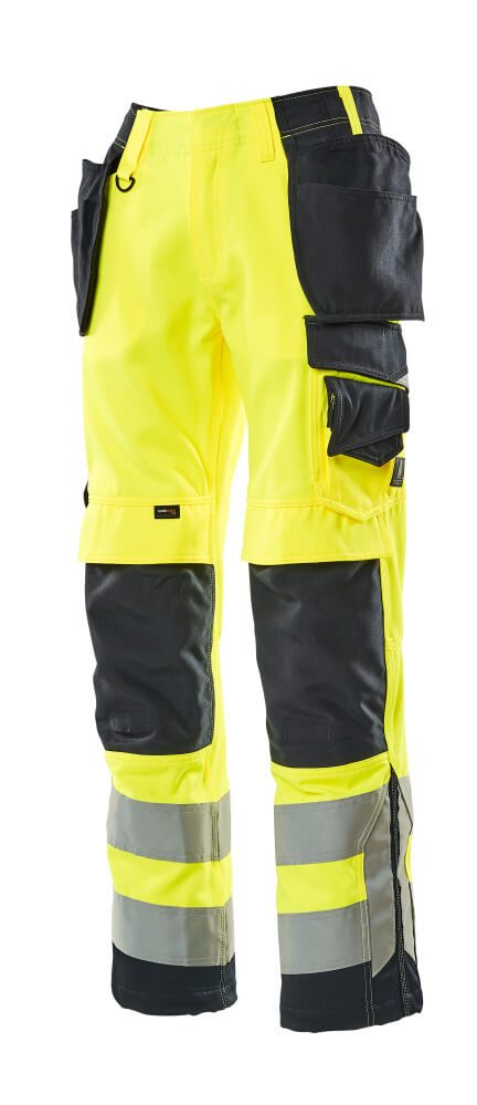 Mascot Wigan Safe Supreme Warnschutz Hose – gelb/schwarzblau