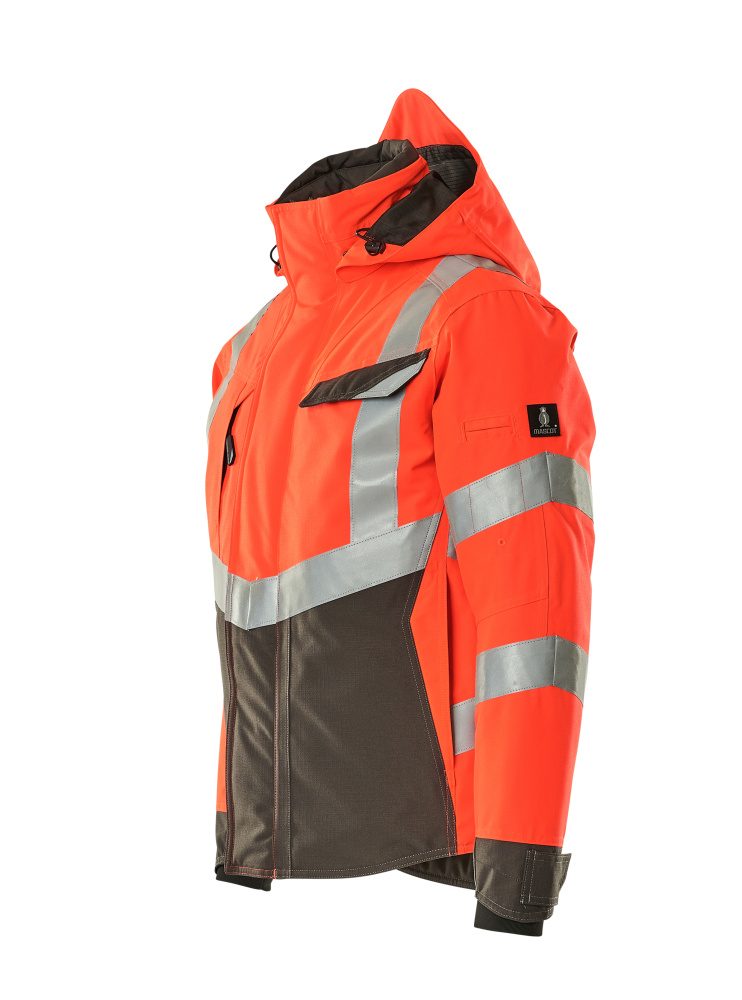 Mascot Hastings Safe Supreme zweif Warnwinterjacke – rot/anthrazit
