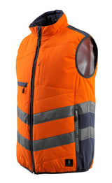 Mascot Grimsby Safe Supreme Warn-Thermoweste – orange/schwarzblau