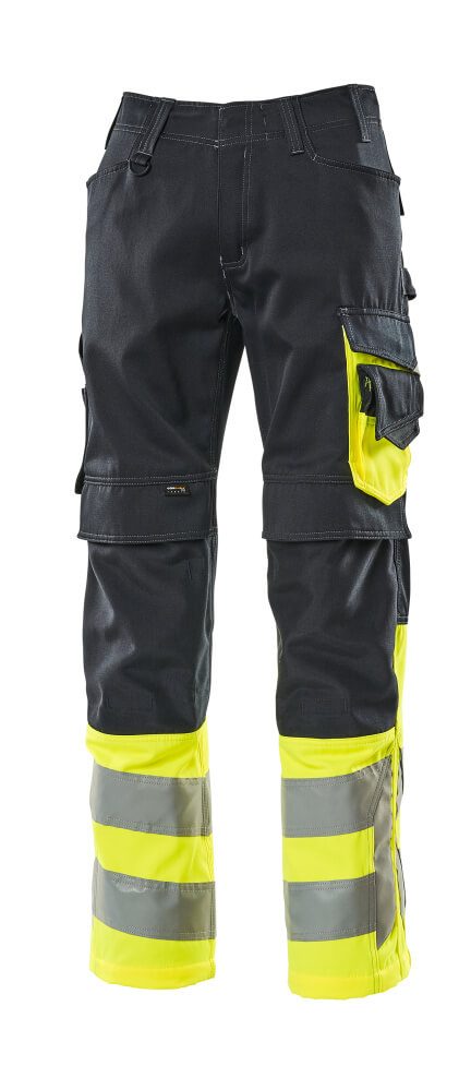 Mascot Leeds Safe Supreme Warnschutzhose – schwarzblau/gelb