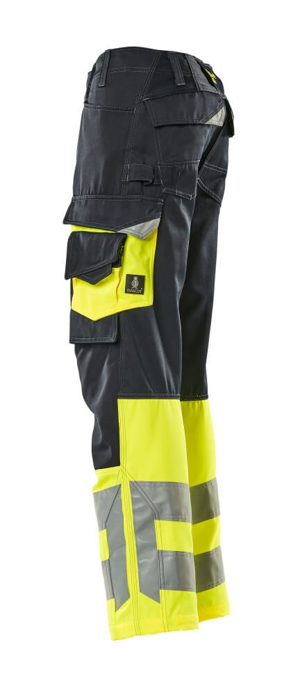 Mascot Leeds Safe Supreme Warnschutzhose – schwarzblau/gelb