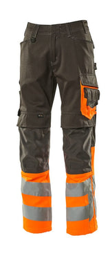 Mascot Leeds Safe Supreme Warnschutzhose – dunkelanthrazit/orange