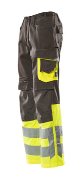 Mascot Leeds Safe Supreme Warnschutzhose – dunkelanthrazit/gelb
