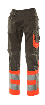 Mascot Leeds Safe Supreme Warnschutzhose – dunkelanthrazit/rot