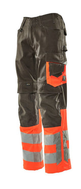 Mascot Leeds Safe Supreme Warnschutzhose – dunkelanthrazit/rot