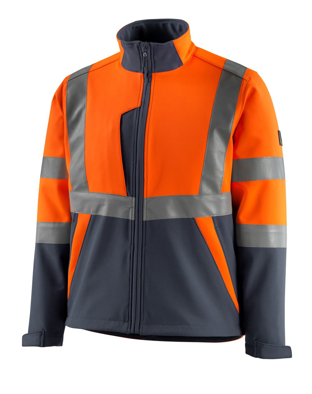 Mascot Kiama Safe Light Warn-Softshelljacke – orange/schwarzblau