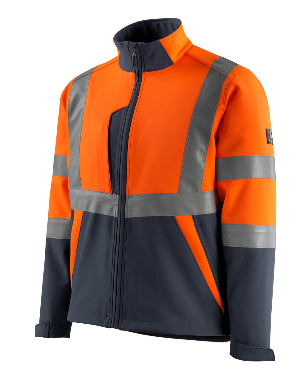 Mascot Kiama Safe Light Warn-Softshelljacke – orange/schwarzblau