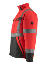 Mascot Penrith Safe Light Warn-Pilotjacke – rot/anthrazit