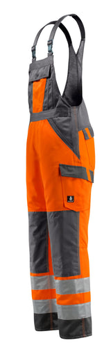 Mascot Gosford Safe Light Warnschutz Latzhose – orange/dunkelanthrazit