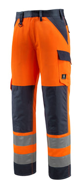 Mascot Maitland Safe Light Warnschutz Hose – orange/schwarzblau