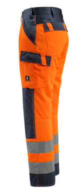 Mascot Maitland Safe Light Warnschutz Hose – orange/schwarzblau