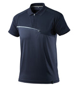 Mascot mit Brusttasche Advanced Poloshirt – schwarzblau