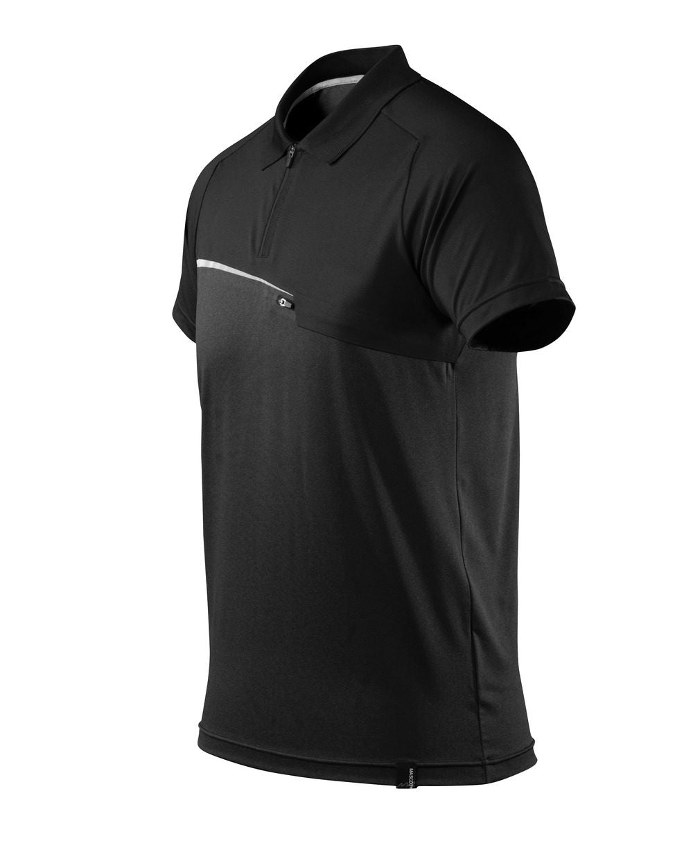 Mascot mit Brusttasche Advanced Poloshirt – schwarz