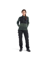 Blåkläder Damen 3549 Sweatjacke – herbstgrün/schwarz