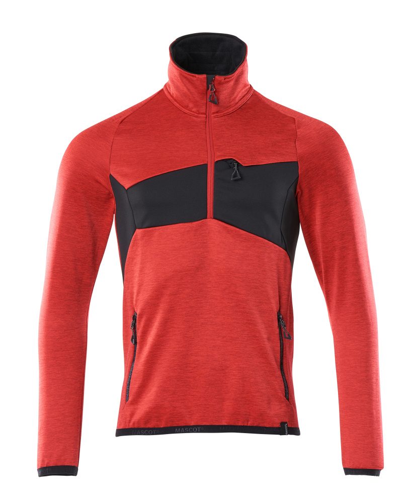 Mascot Accelerate Fleecepullover – verkehrsrot/schwarz