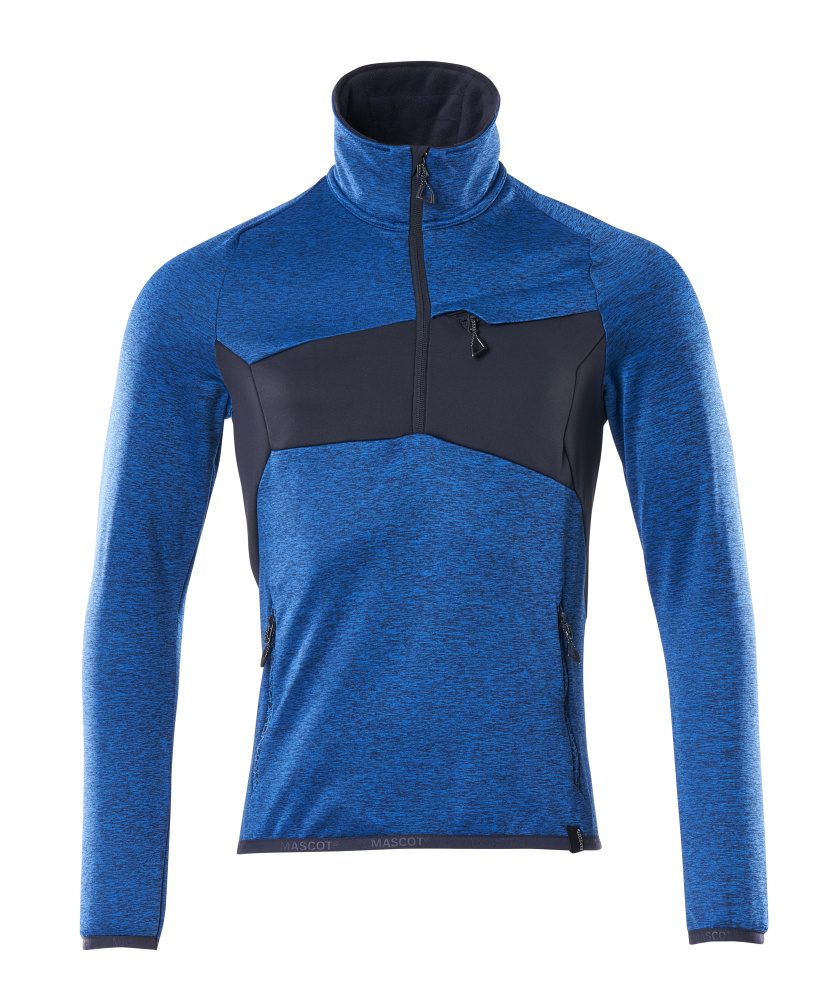 Mascot Accelerate Fleecepullover – azurblau/schwarzblau