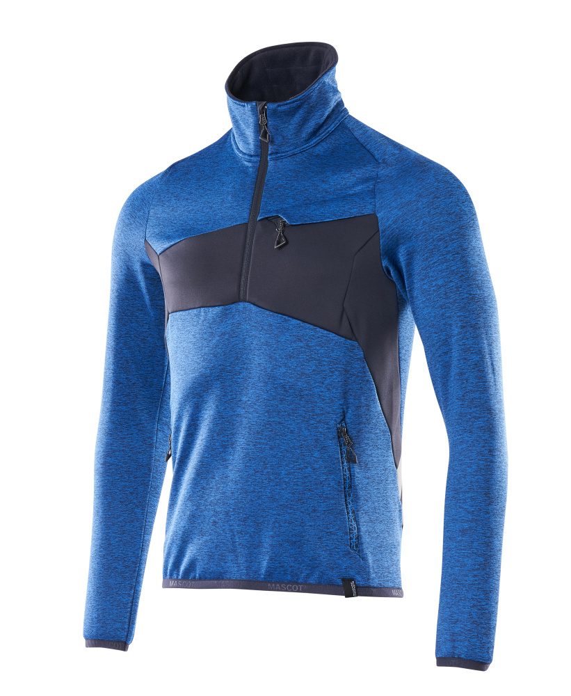 Mascot Accelerate Fleecepullover – azurblau/schwarzblau