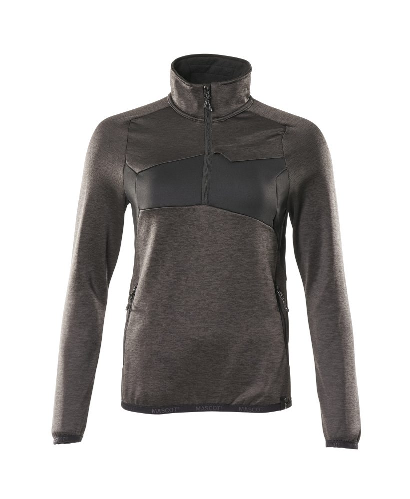 Mascot Damen Accelerate Fleecepullover – dunkelanthrazit/schwarz