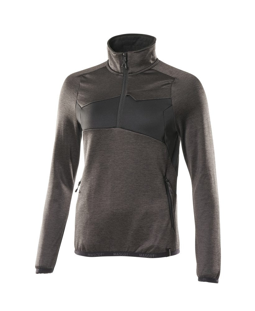 Mascot Damen Accelerate Fleecepullover – dunkelanthrazit/schwarz