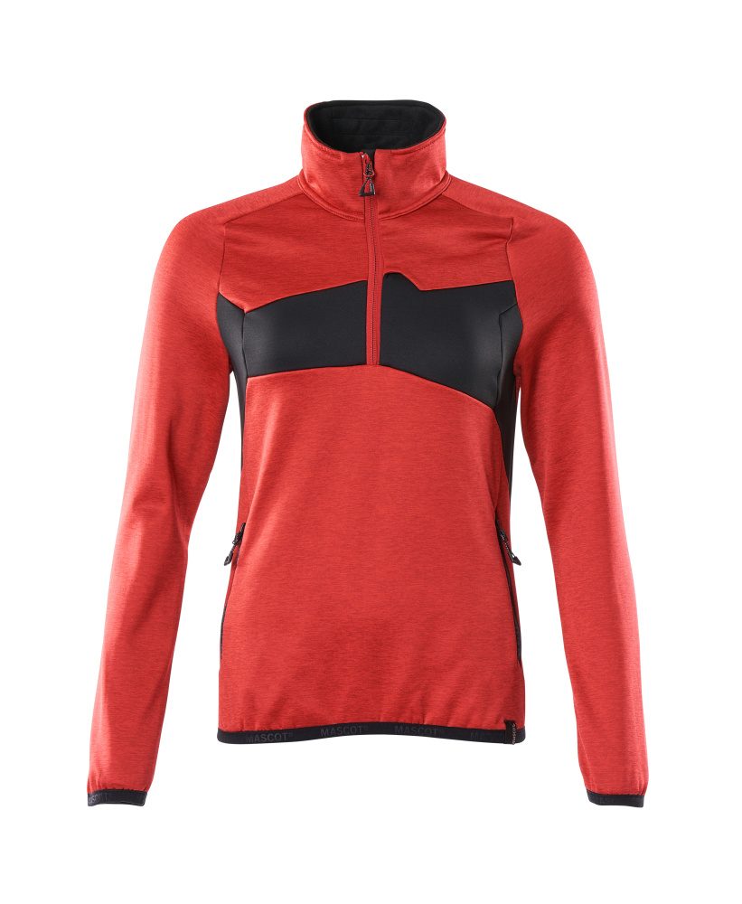 Mascot Damen Accelerate Fleecepullover – verkehrsrot/schwarz