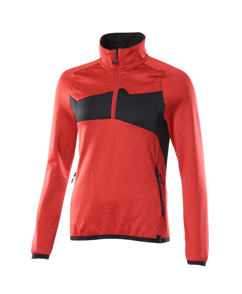 Mascot Damen Accelerate Fleecepullover – verkehrsrot/schwarz