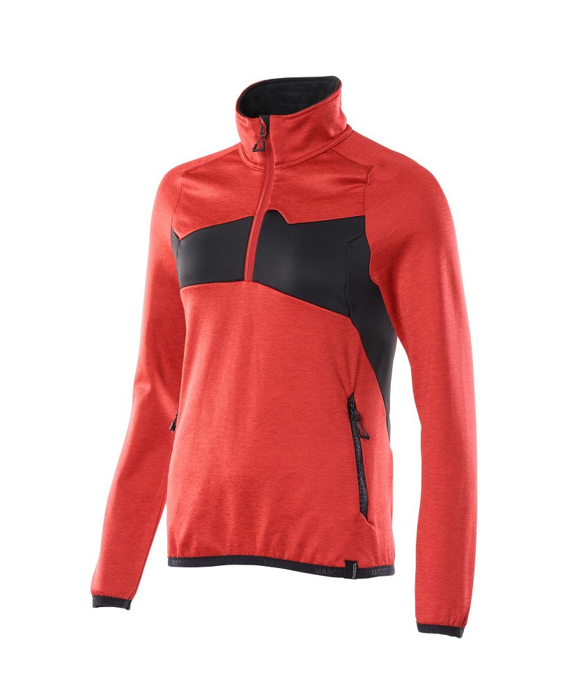 Mascot Damen Accelerate Fleecepullover – verkehrsrot/schwarz
