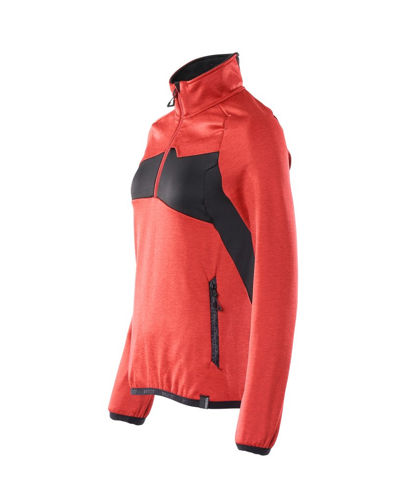 Mascot Damen Accelerate Fleecepullover – verkehrsrot/schwarz