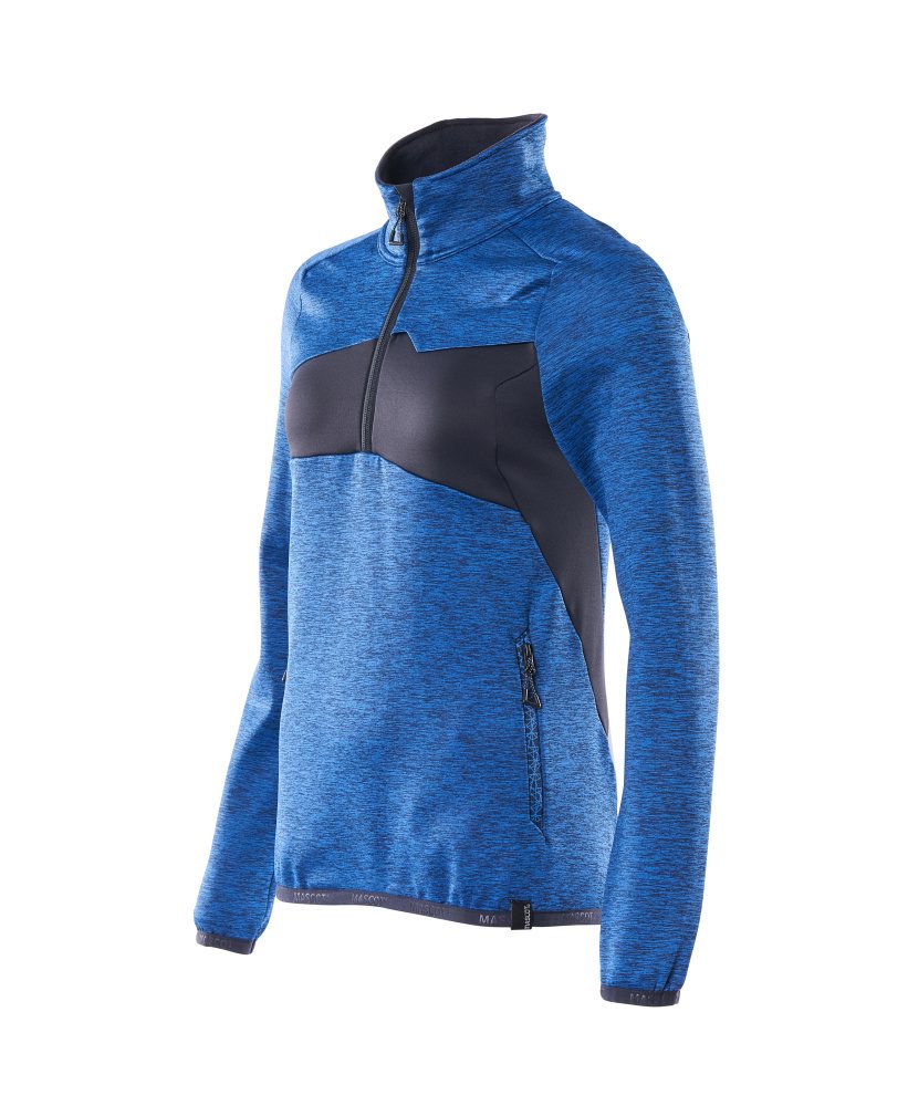 Mascot Damen Accelerate Fleecepullover – azurblau/schwarzblau